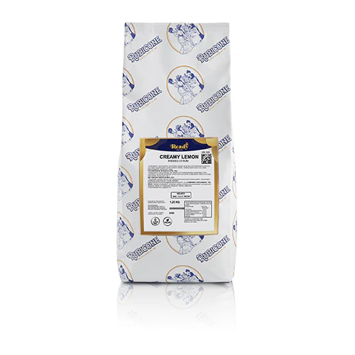 "PRE-ORDER" Creamy Lemon Ready Fruit - Ready Base for Soft Serve and Gelato - Case of 8 x 1.25 KG bags - Rubicone Canada - Ships Free Within Canada on Orders Above CAD $199