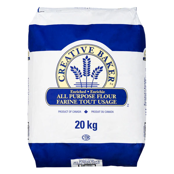 Creative Baker All Purpose Flour - 4 x 20 kg - Grocery and Food Items - Canadian Distribution - Ships Free Within Canada on Orders Above CAD $199