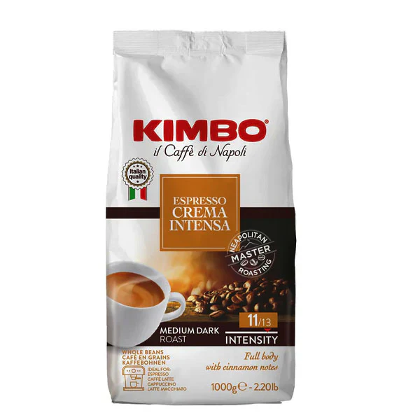 Crema Intensa Beans - 6 x 1KG - Kimbo Coffee Canada - Ships Free Within Canada on Orders Above CAD $199