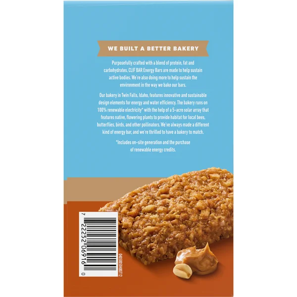 Crunch Peanut Butter - 4 Cases x 10 Packs x 68 g - Clif Bar - Canadian Distribution - Ships Free Within Canada on Orders Above CAD $199