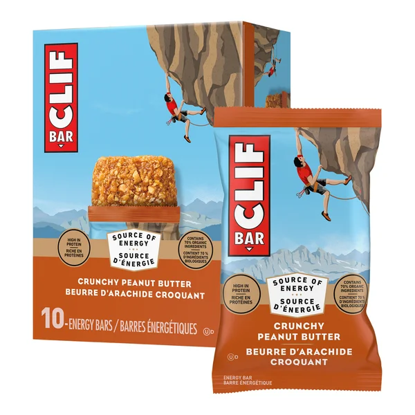 Crunch Peanut Butter - 4 Cases x 10 Packs x 68 g - Clif Bar - Canadian Distribution - Ships Free Within Canada on Orders Above CAD $199 - Image 3