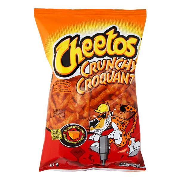 Crunchy Cheese Snacks - 4 Cases x 40 Packs x 57 g - Cheetos - Canadian Distribution - Ships Free Within Canada on Orders Above CAD $199