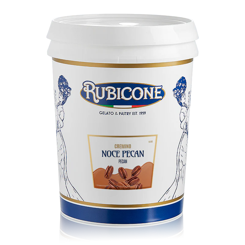 "PRE-ORDER" Crunchy Pecan Nut Spreadable Filling Cream - Cremino Pecan Nut - Case of 2 x 5 KG Buckets - Rubicone Canada - Ships Free Within Canada on Orders Above CAD $199 - Image 2