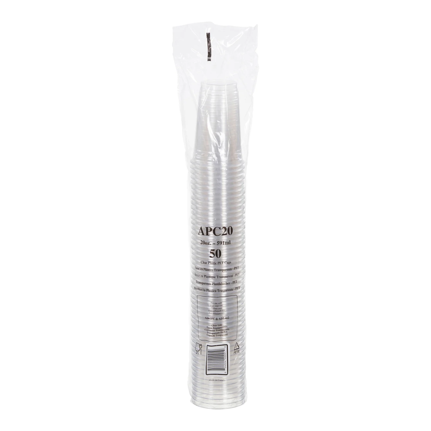 Cup Cold Clear 20 oz. - 20 x 50 each - Amhil - Packaging and Accessories - Restaurant Supplies and Equipment - Canadian Distribution - Image 4