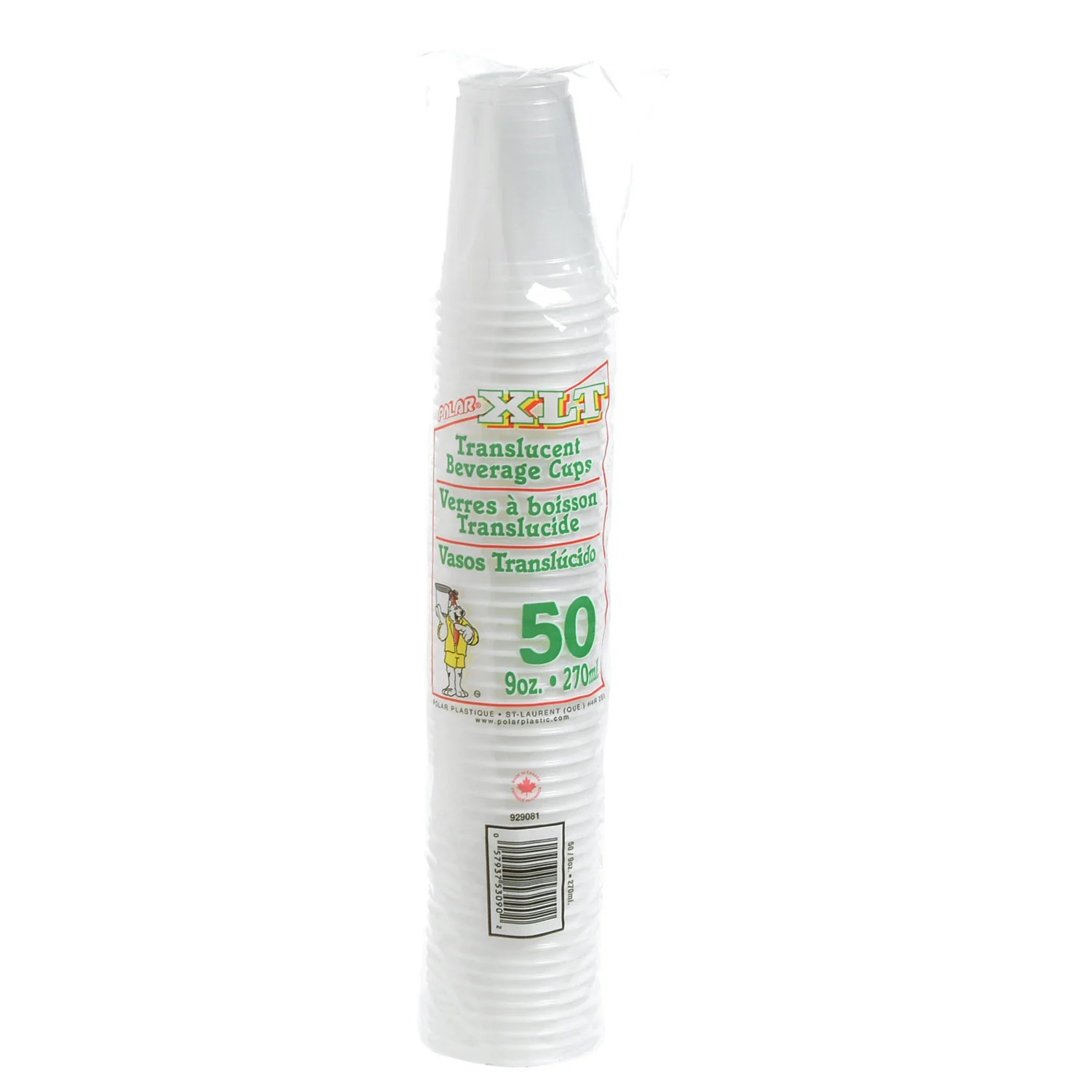 Cup Plastic 9 oz. - 50 x 50 count - Polar - Packaging and Accessories - Restaurant Supplies and Equipment - Canadian Distribution - Image 4