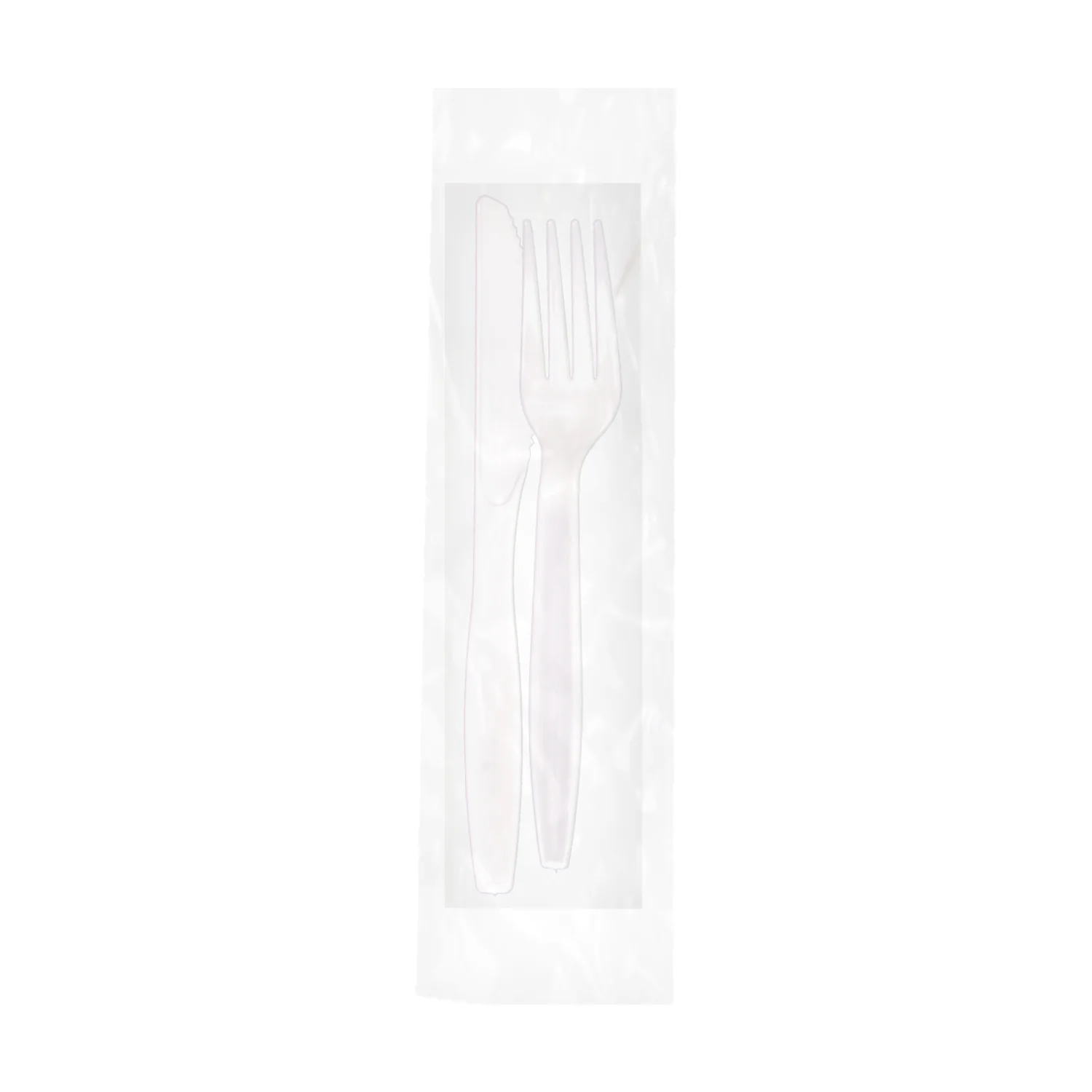 Cutlery Kit 3 pc. Fork/Knife/Napkin Medium Weight White - 1 x 500 each - Hystix - Packaging and Accessories - Restaurant Supplies and Equipment - Canadian Distribution - Image 4