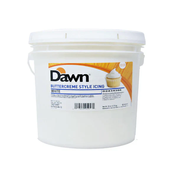 Dawn - Buttercreme Style Icing - White - 6.35 kg - Canadian Distribution - Ships Free Within Canada on Orders Above CAD $199