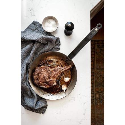 DE BUYER Mineral B Carbon Steel Steak Pan, 11 in (28 cm) - Canadian Distribution - Ships Free Within Canada on Orders Above CAD $199 - Image 2