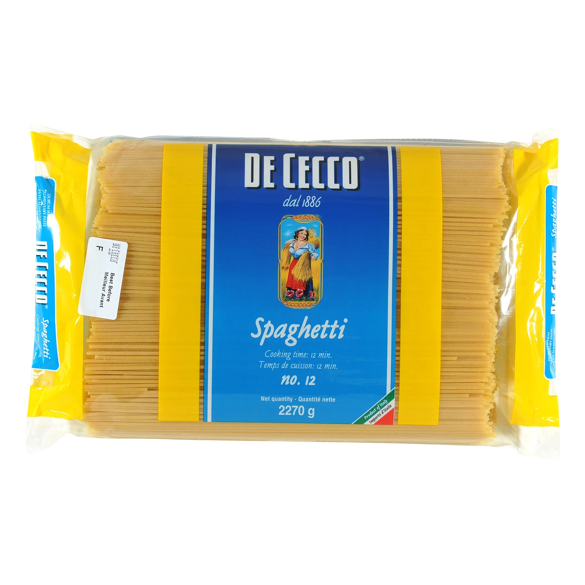 De Cecco Spaghetti - 4 x 2.27 kg - Grocery and Food Items - Canadian Distribution - Ships Free Within Canada on Orders Above CAD $199