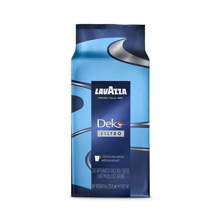 Dek Decaffeinated Ground Coffee - 18 x 70g (2.5oz) - Lavazza Coffee Canada - Ships Free Within Canada on Orders Above CAD $199