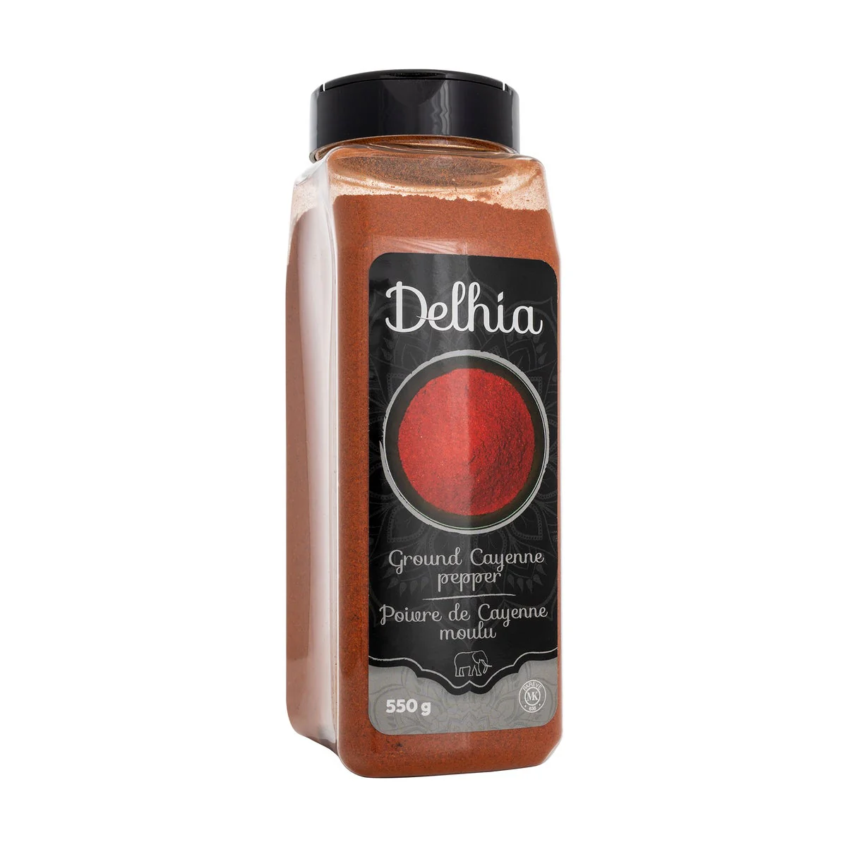 Delhia Ground Cayenne Pepper - 4 x 550 g - Grocery and Food Items - Canadian Distribution - Ships Free Within Canada on Orders Above CAD $199