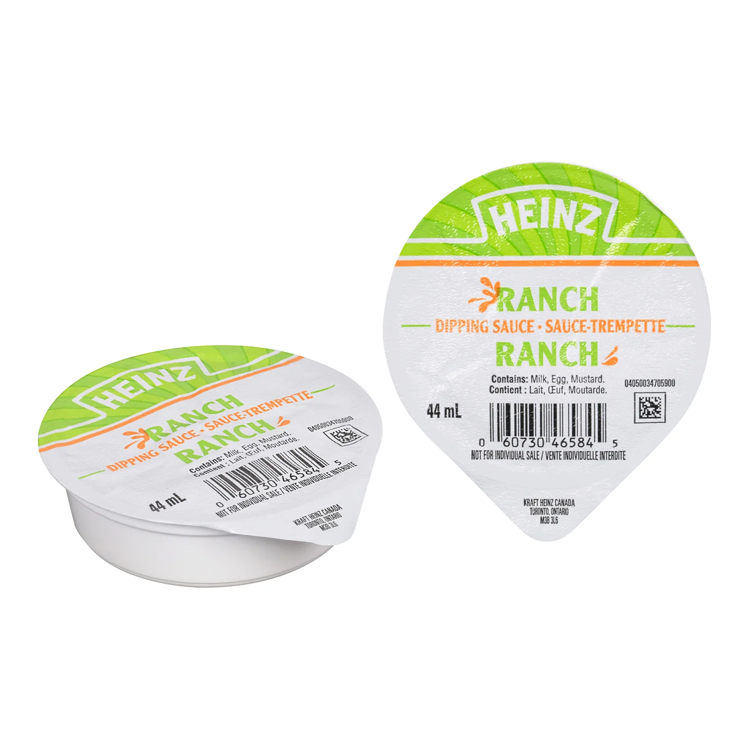 Dip Ranch Sauce - 100 x 1.5 oz - Heinz - Restaurant and Foodservice Ingredients - Canadian Distribution - Ships Free Within Canada on Orders Above CAD $199