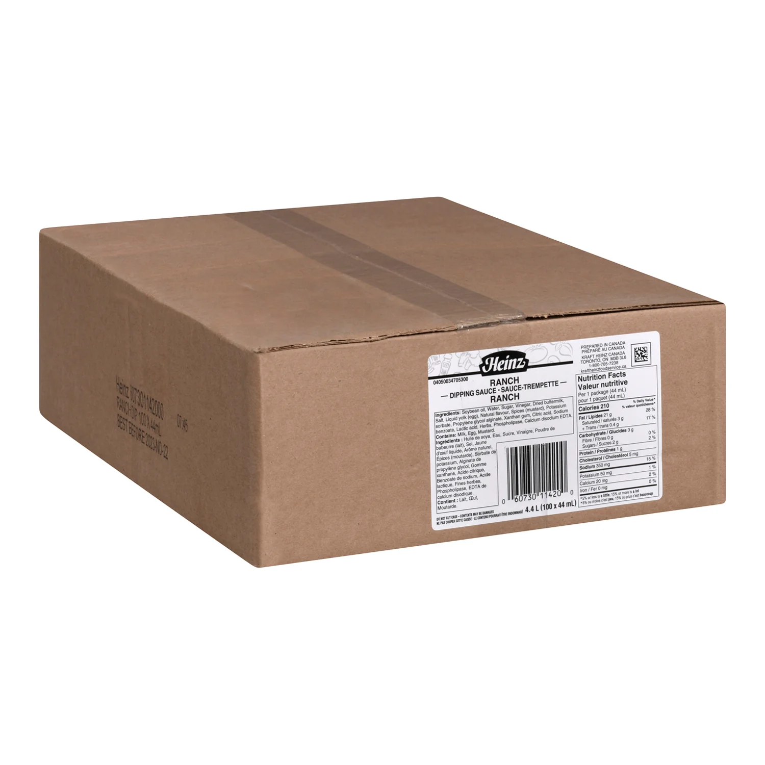Dip Ranch Sauce - 100 x 1.5 oz - Heinz - Restaurant and Foodservice Ingredients - Canadian Distribution - Ships Free Within Canada on Orders Above CAD $199 - Image 2