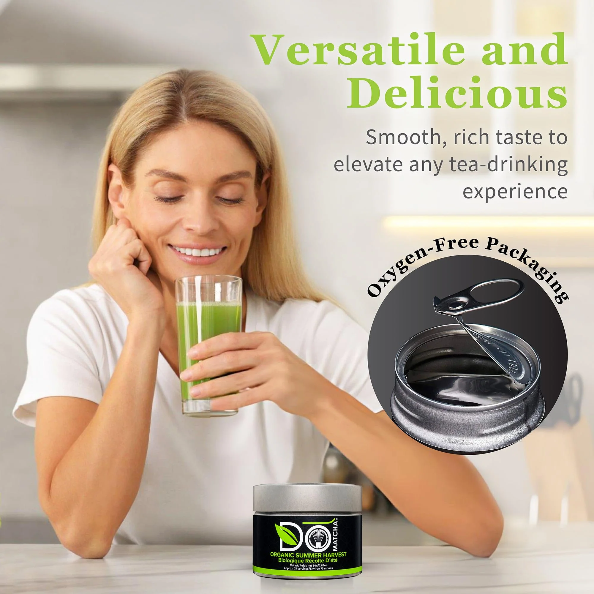 DoMatcha โ Matcha Powder โ Organic Summer Harvest โ 80g Tin - Canadian Distribution - Ships Free Within Canada on Orders Above CAD $199 - Image 7