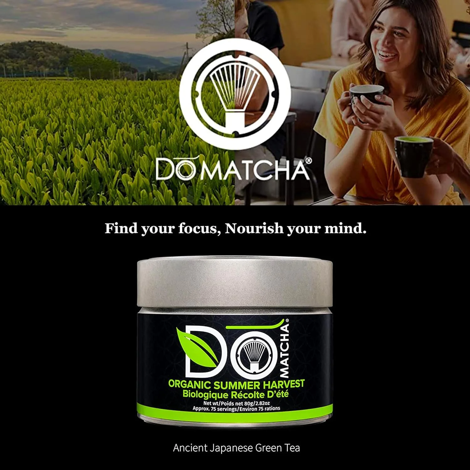 DoMatcha โ Matcha Powder โ Organic Summer Harvest โ 80g Tin - Canadian Distribution - Ships Free Within Canada on Orders Above CAD $199 - Image 8