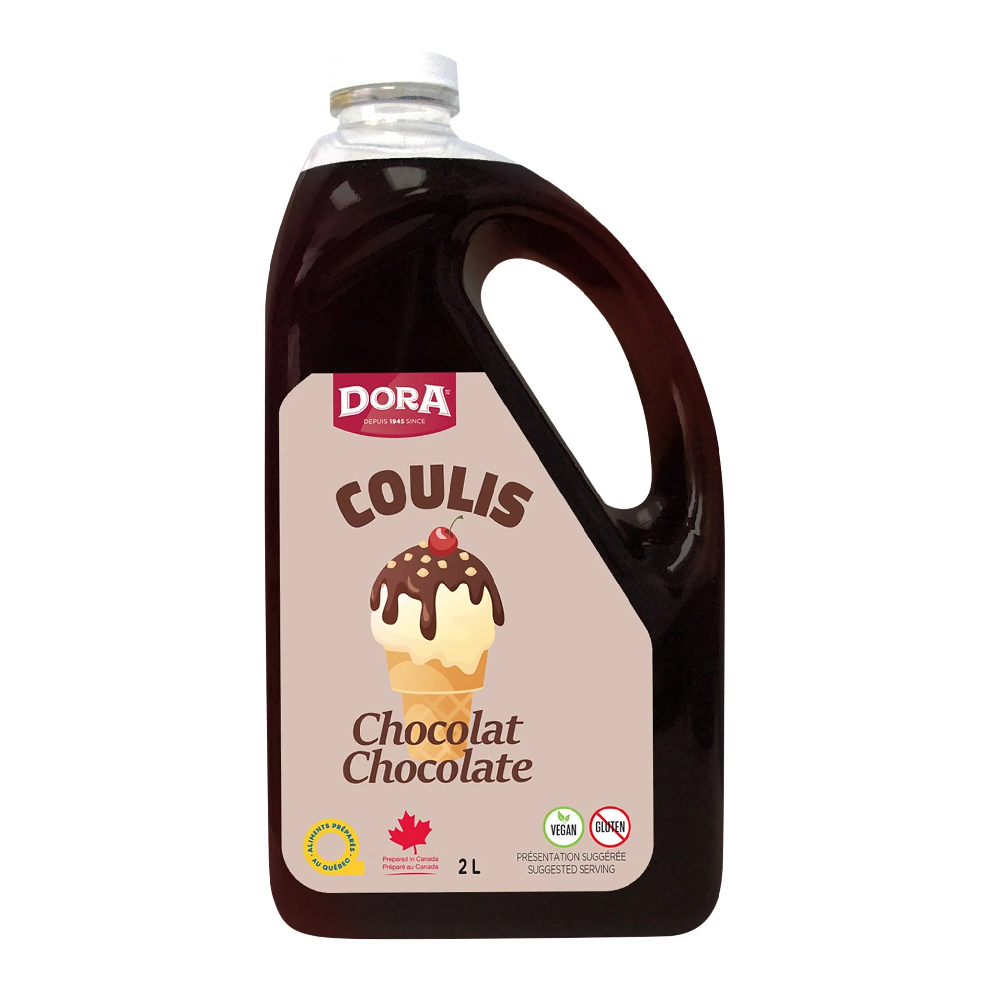 Dora Chocolate Dessert Topping - 4 x 2 L - Grocery and Food Items - Canadian Distribution - Ships Free Within Canada on Orders Above CAD $199