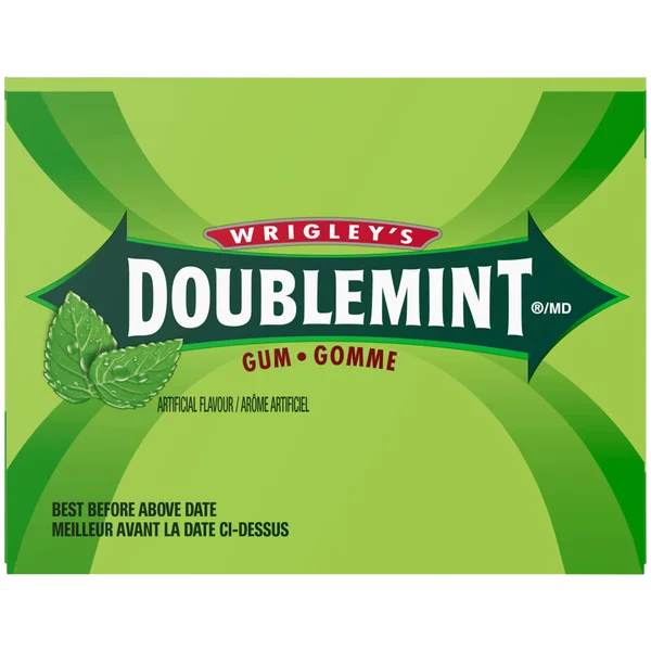 Doublemint - 4 Cases x 10 Packs x 15 sticks - Wrigley's - Canadian Distribution - Ships Free Within Canada on Orders Above CAD $199