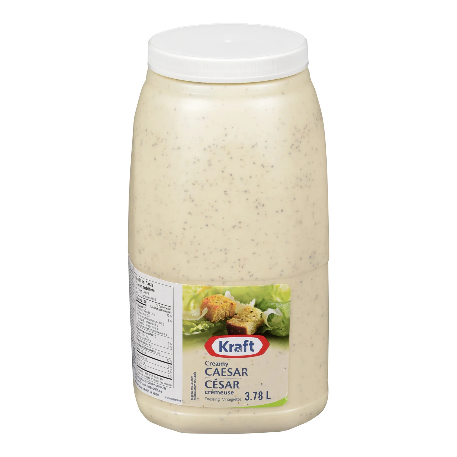 Dressing Caesar Creamy - 2 x 3.78 L - Kraft - Restaurant and Foodservice Ingredients - Canadian Distribution - Ships Free Within Canada on Orders Above CAD $199