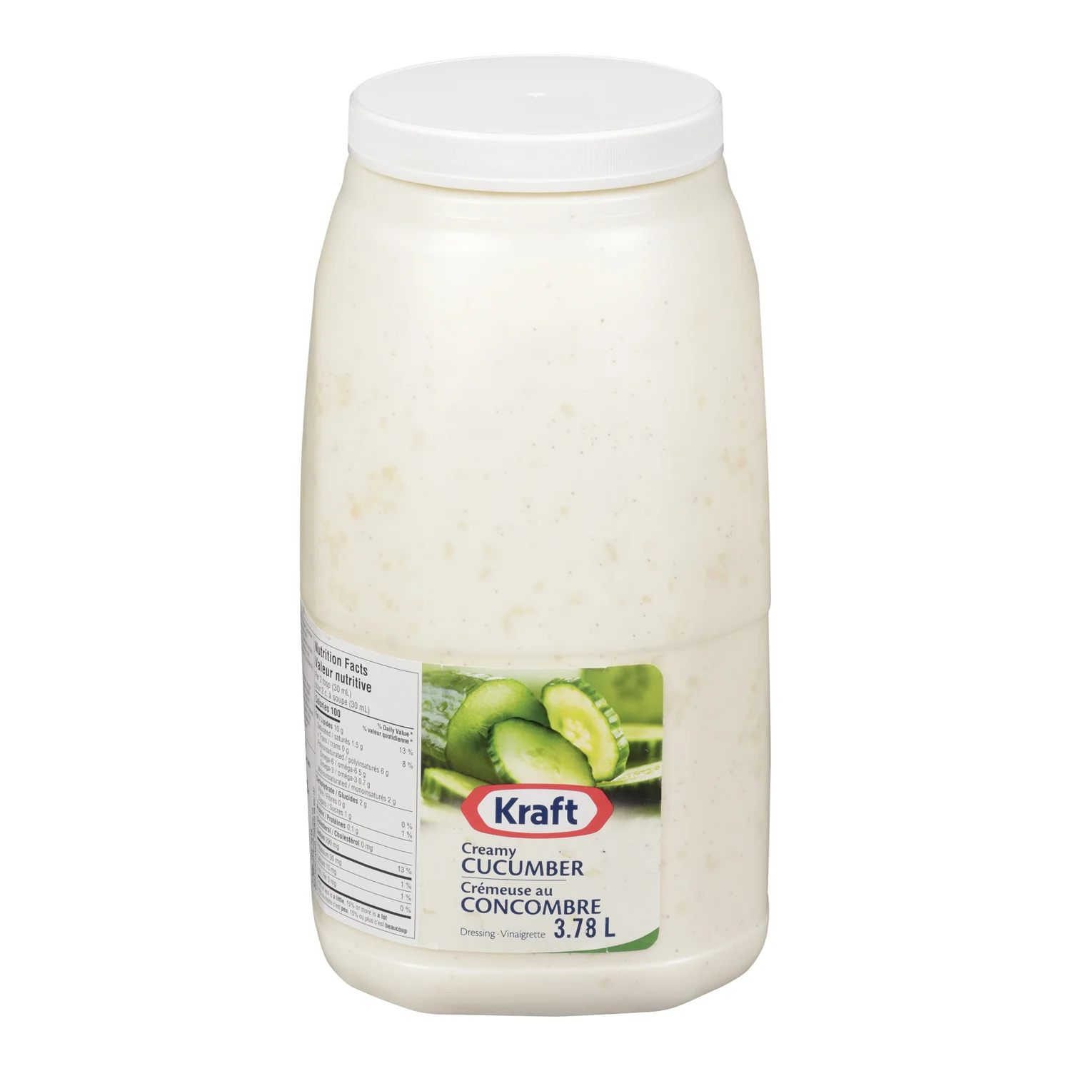 Dressing Cucumber Creamy - 2 x 3.78 L - Kraft - Restaurant and Foodservice Ingredients - Canadian Distribution - Ships Free Within Canada on Orders Above CAD $199