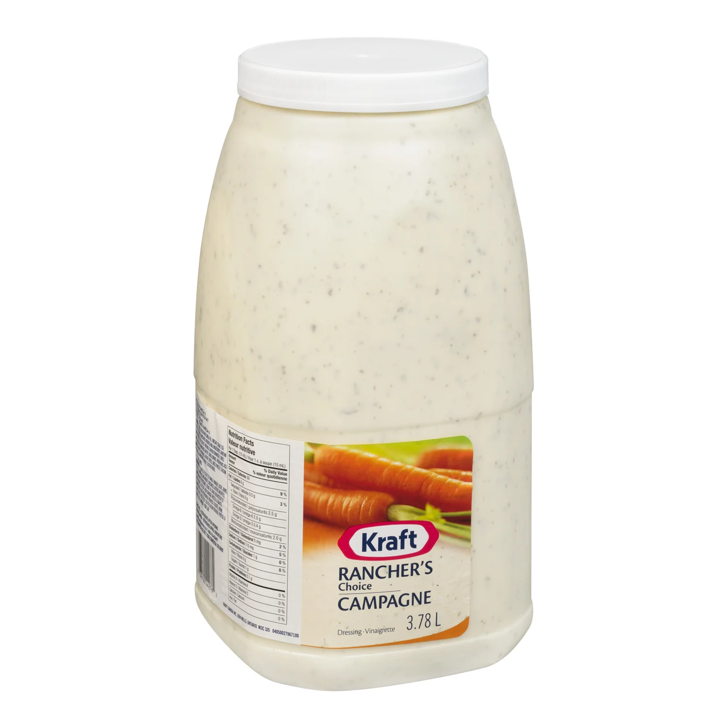 Dressing Ranchers Choice - 2 x 3.78 L - Kraft - Restaurant and Foodservice Ingredients - Canadian Distribution - Ships Free Within Canada on Orders Above CAD $199