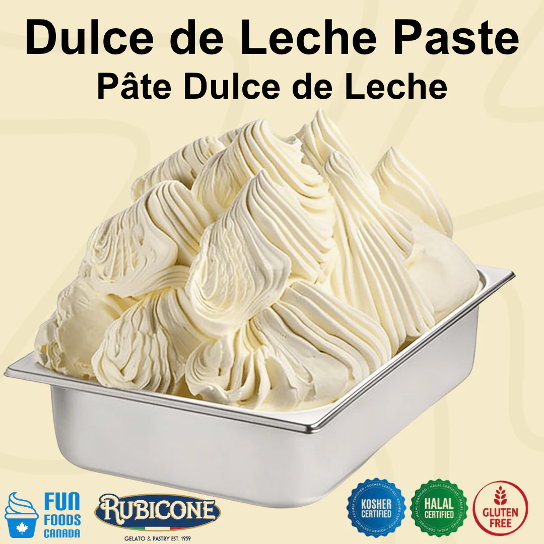 "PRE-ORDER" Dulce de Leche Paste - Classic Gelato Pastes - Case of 2 x 3 KG Buckets - Rubicone Canada - Ships Free Within Canada on Orders Above CAD $199