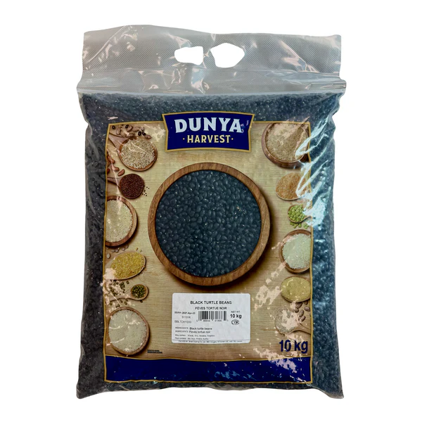Dunya Harvest Black Turtle Beans - 4 x 10 kg - Grocery and Food Items - Canadian Distribution - Ships Free Within Canada on Orders Above CAD $199
