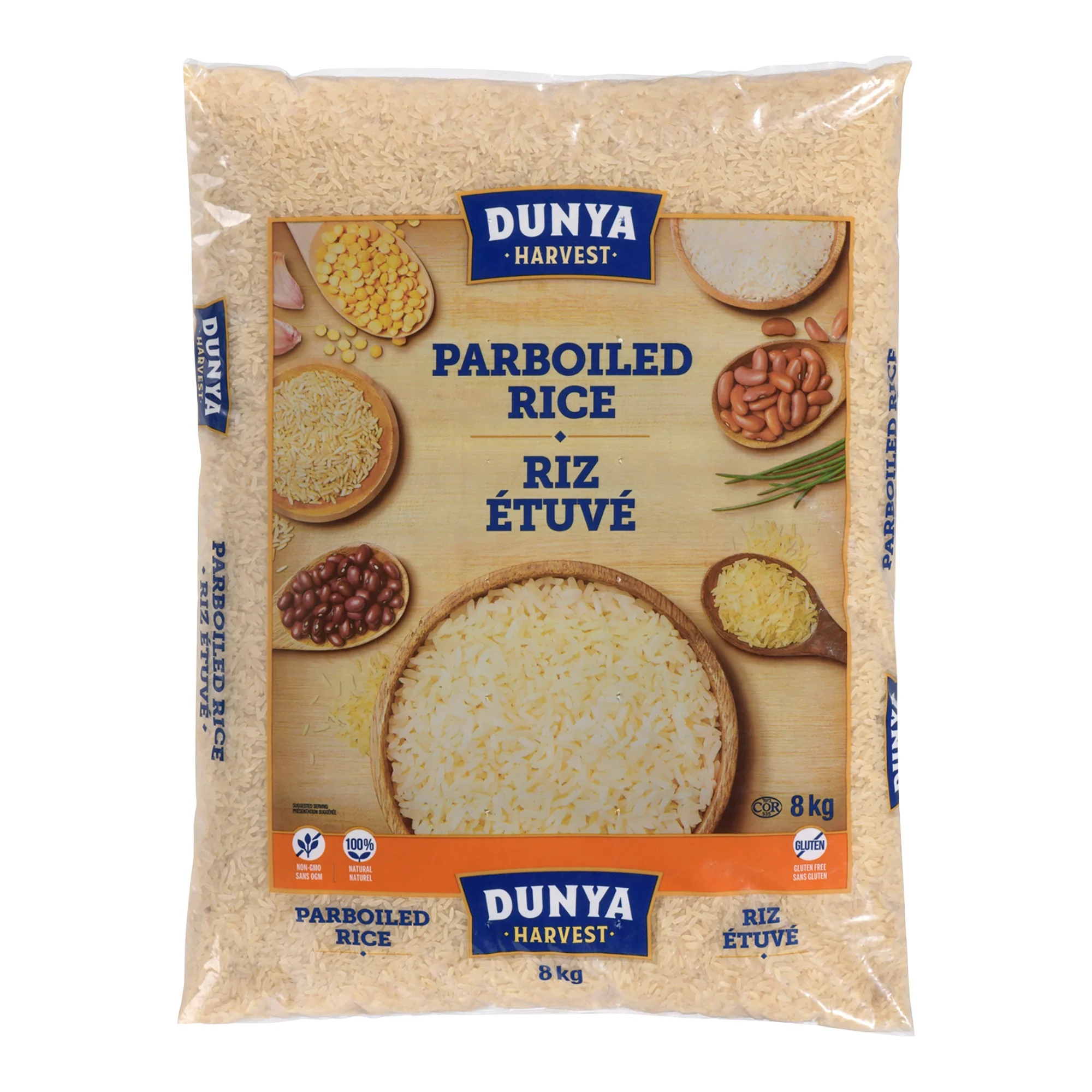 Dunya Harvest Parboiled Rice - 4 x 8 kg - Grocery and Food Items - Canadian Distribution - Ships Free Within Canada on Orders Above CAD $199