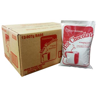 Dure Foods - Dure-Licious Hot Chocolate Mix - 12 x 907gr. bags per case - Canadian Distribution - Ships Free Within Canada on Orders Above CAD $199 - Image 2