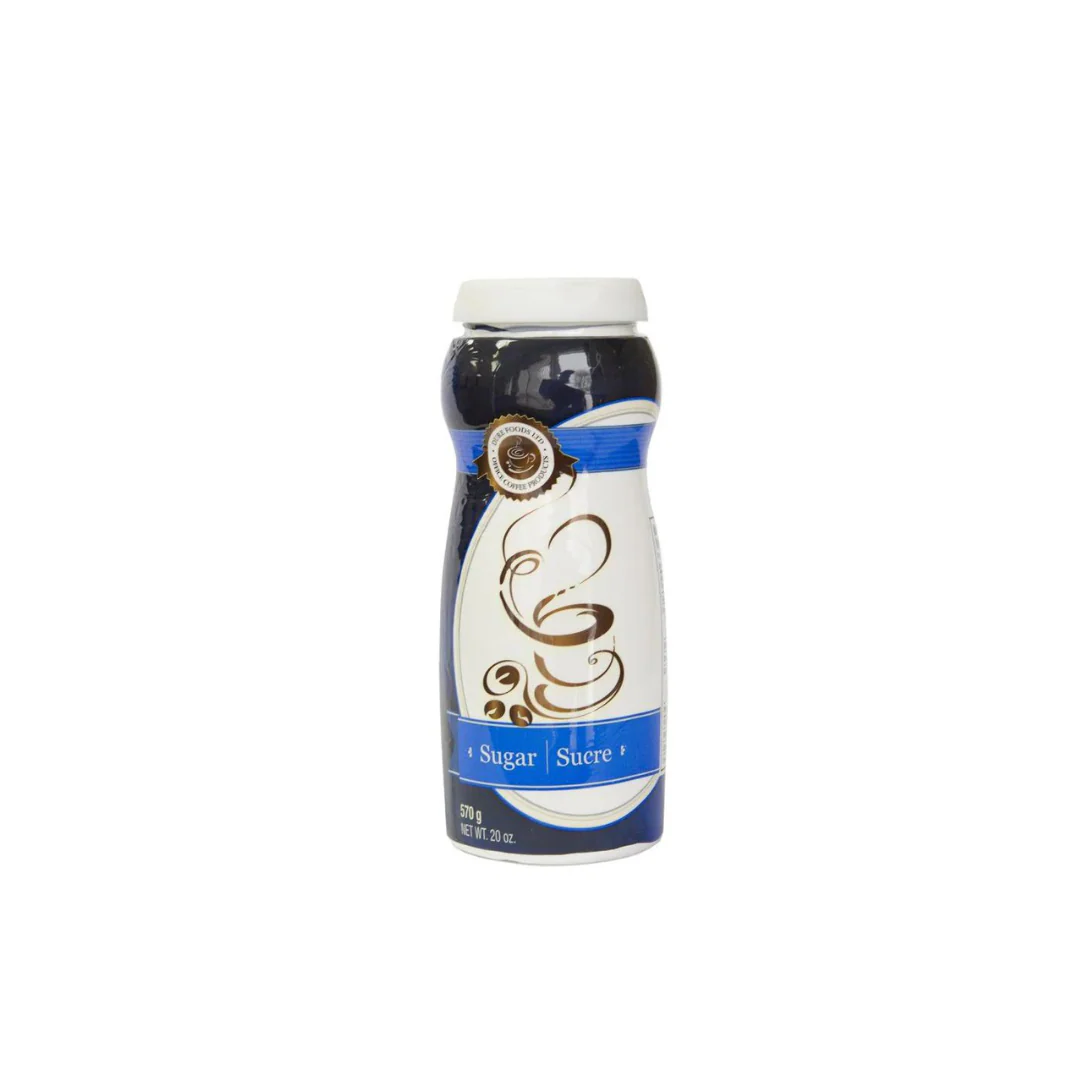 Dure Foods - White Sugar - 20oz. (570 grams) Cylinder - 24 CT Case - Ships Free Within Canada on Orders Above CAD $199 - Ships Free Within Canada on Orders Above CAD $199