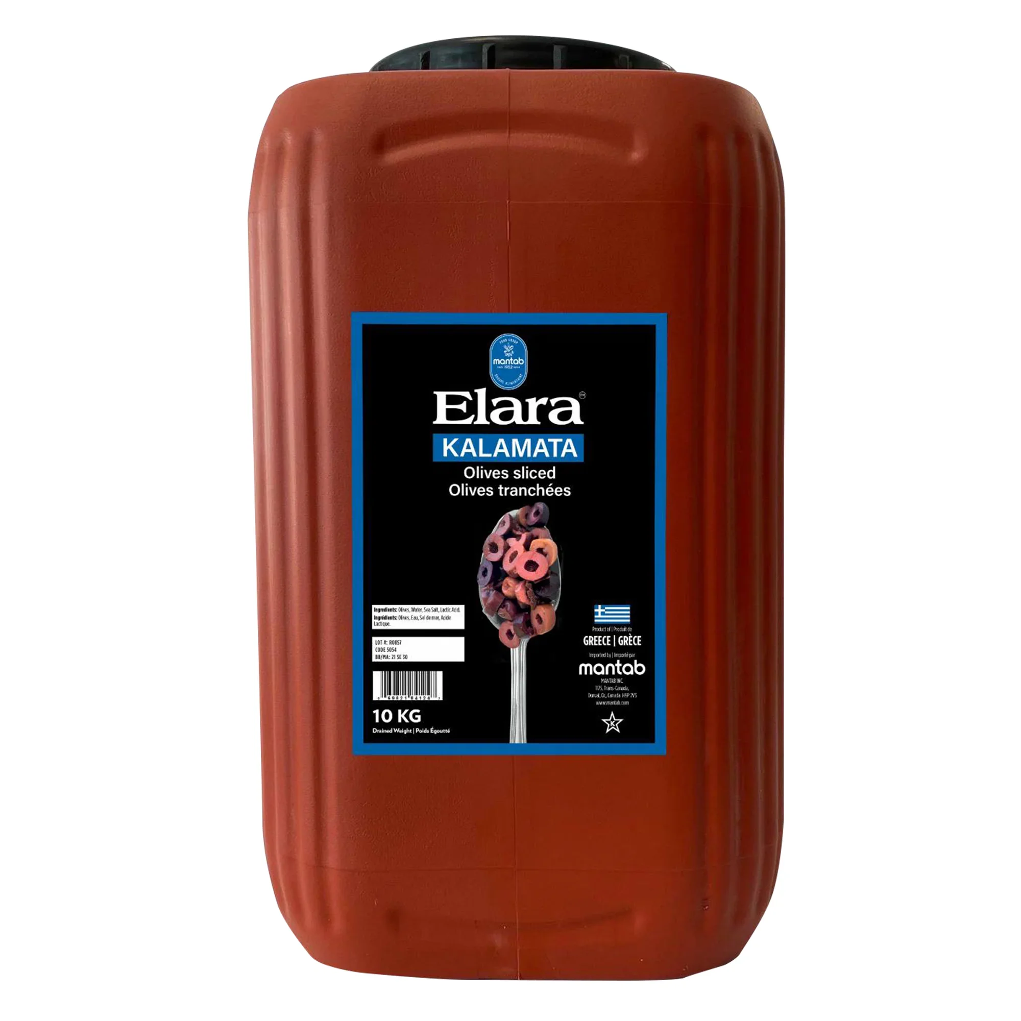 Elara Sliced Kalamata Olives - 2 x 10 kg - Grocery and Food Items - Canadian Distribution - Ships Free Within Canada on Orders Above CAD $199