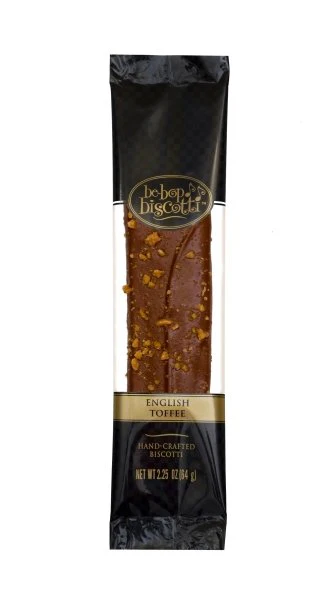 English Toffee - Case of 5 x 12 Individually Wrapped 2.25 oz Biscotti (60 Biscotties per case) - Ships Free Within Canada on Orders Above CAD $199