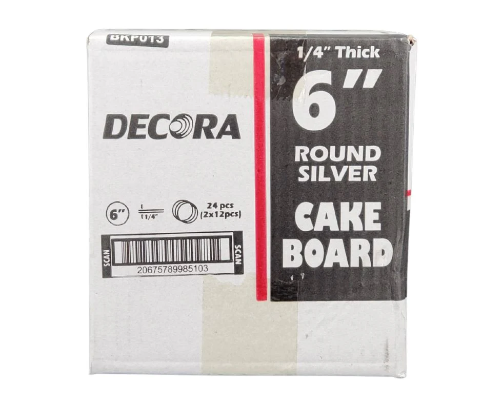 Decora - Cake Board - Round - Silver - 6x1/4 - Image 10