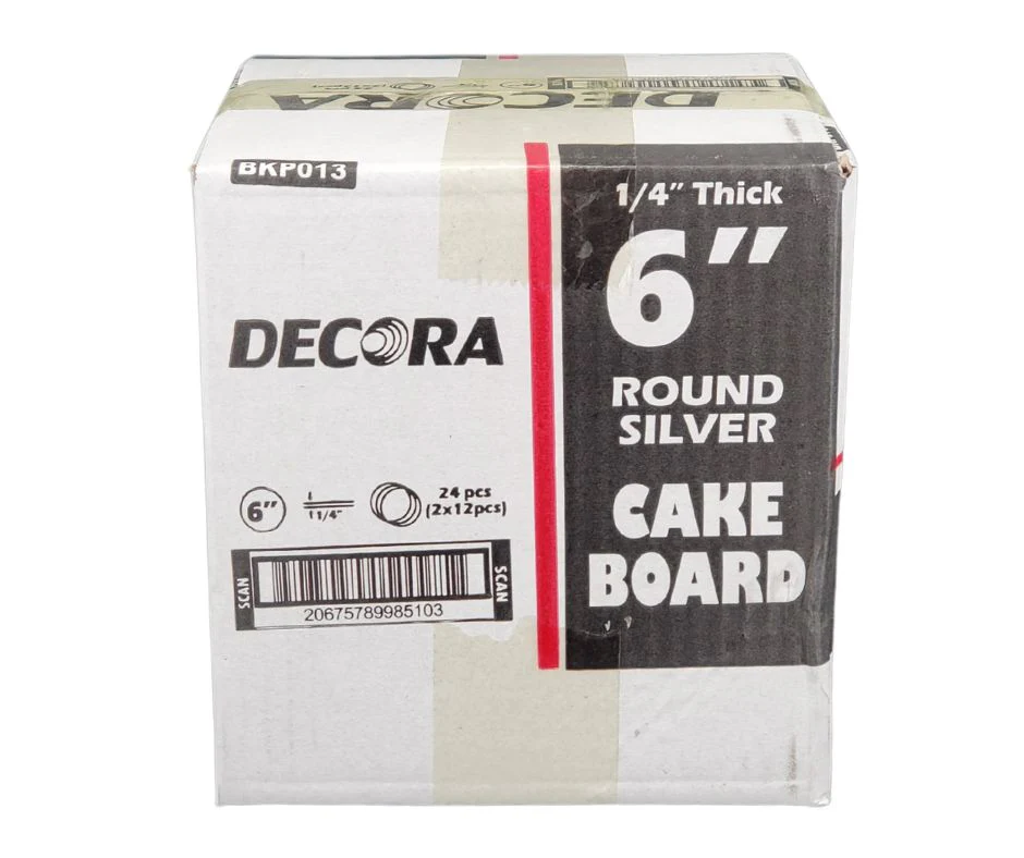 Decora - Cake Board - Round - Silver - 6x1/4 - Image 11