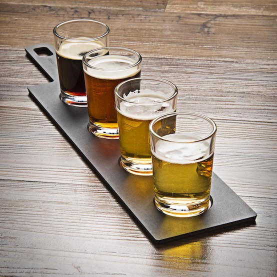 EPICUREAN Flight Server with 4 Glasses, 17.25" x 4" (44 x 10 cm) (Clearance) - Canadian Distribution - Ships Free Within Canada on Orders Above CAD $199 - Image 2