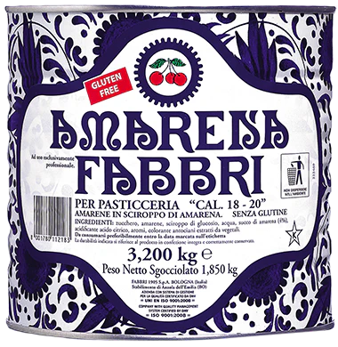 Fabbri AMARENA 18/20 NAT - 6 x 3.2 KG Tin - Fabbri Canada - Ships Free Within Canada on Orders Above CAD $199