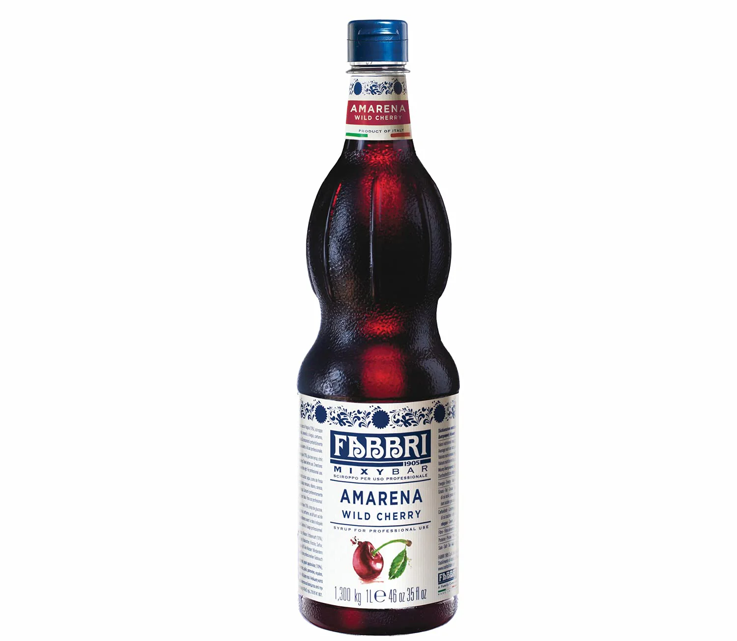 Fabbri Flavoring Syrup, Amarena Cherry, Made in Italy, 33.8 Ounce (1 Liter) - Ships Free Within Canada on Orders Above CAD $199