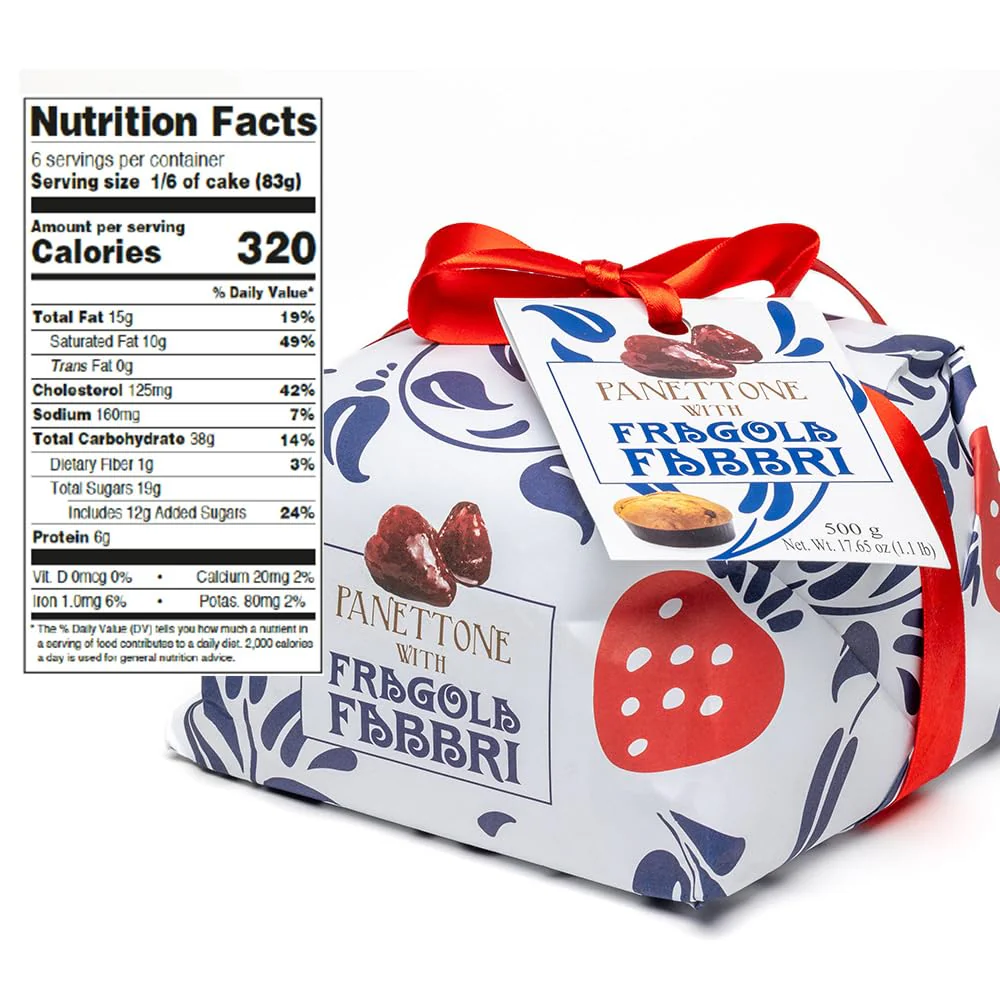 Fabbri β Panettone β Strawberry β 1.1 lb - Canadian Distribution - Ships Free Within Canada on Orders Above CAD $199 - Image 5