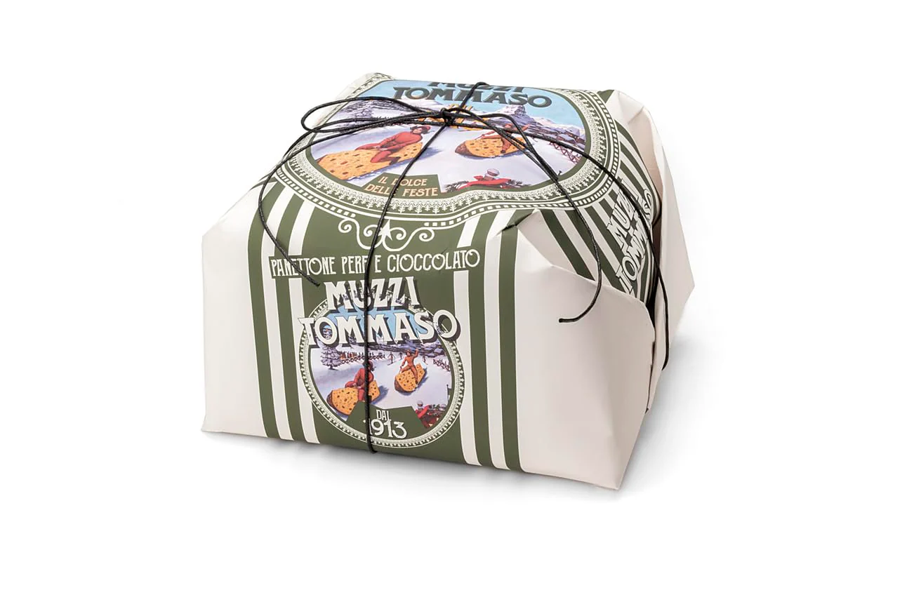 Fabbri – Tommaso Muzzi – Panettone – Pear & Chocolate – 1.1 lb - Canadian Distribution - Ships Free Within Canada on Orders Above CAD $199