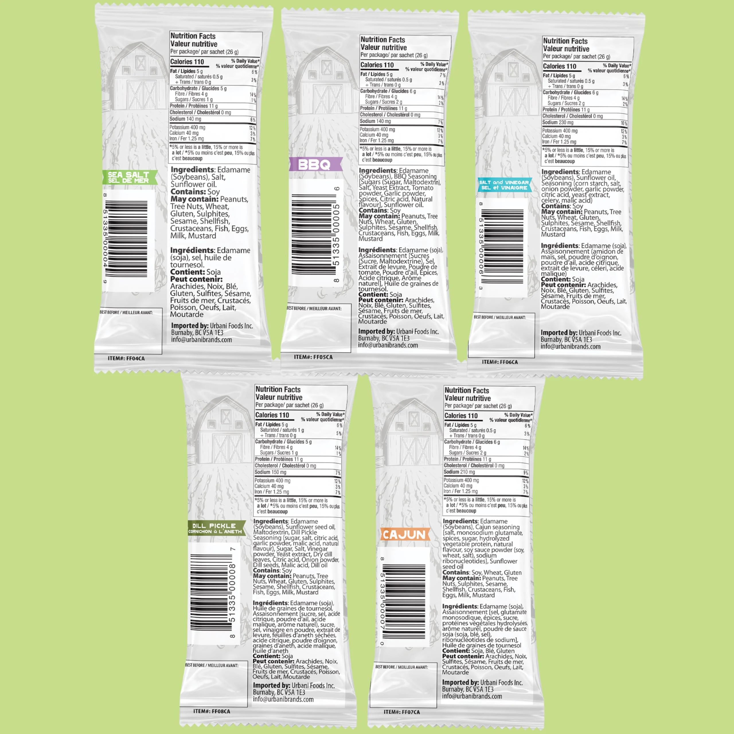 Far Field - Crunchy Edamame Variety Pack - 30 Bags - High Protein Snack - Canadian Distribution - Ships Free Within Canada on Orders Above CAD $199 - Image 4