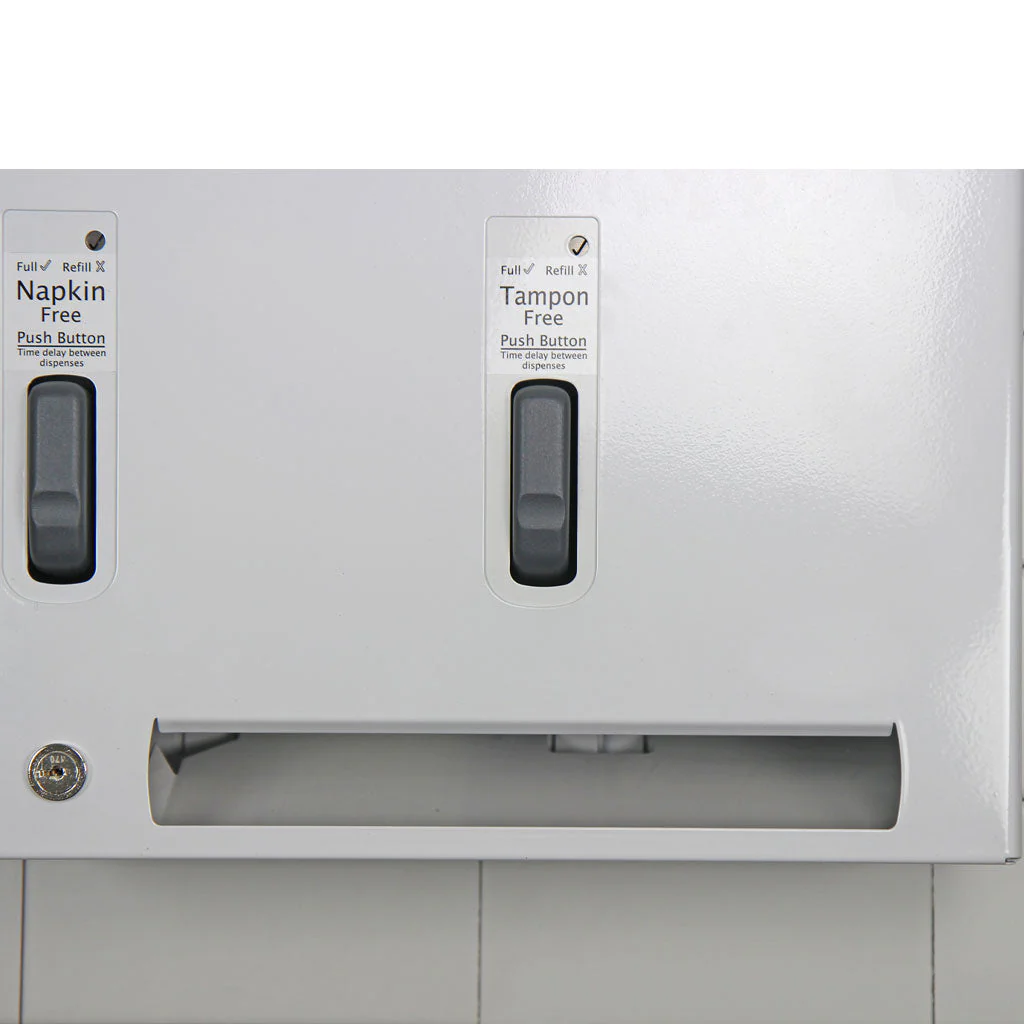 Feminine Product Dispenser Free Push Button for Pads and Tampons - Sold By The Case - Image 7