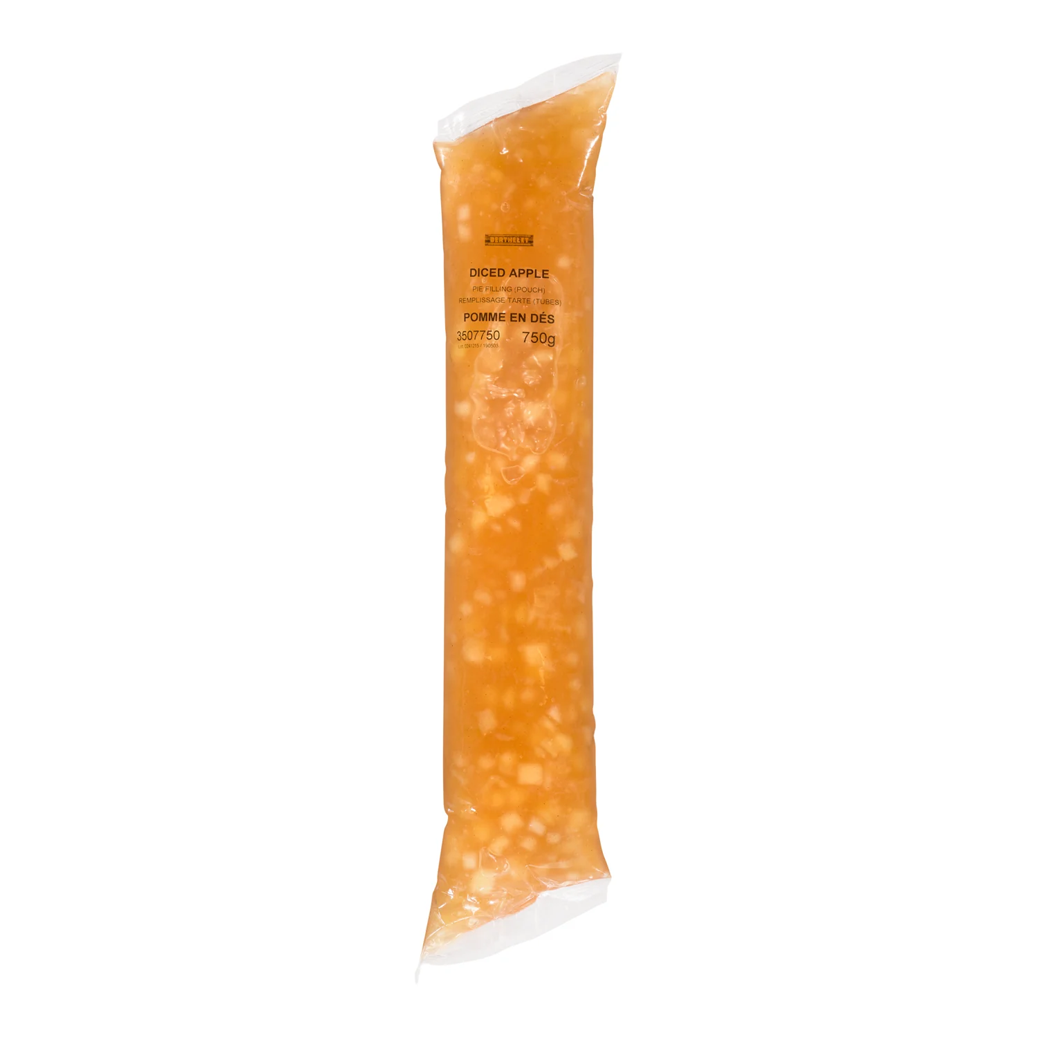 Filling Pie Apple Diced Pouch - 12 x 750 g - Berthelet - Baking Mixes and Ingredients - Canadian Distribution - Ships Free Within Canada on Orders Above CAD $199