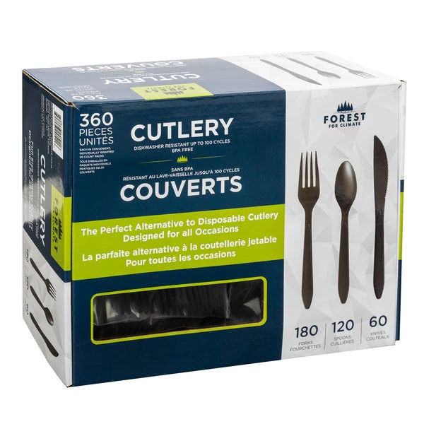 Forest for Climate Assorted Reusable Cutlery - Disposables, Restaurant Packaging and Take-Out Supplies - Canadian Distribution - Ships Free Within Canada on Orders Above CAD $199