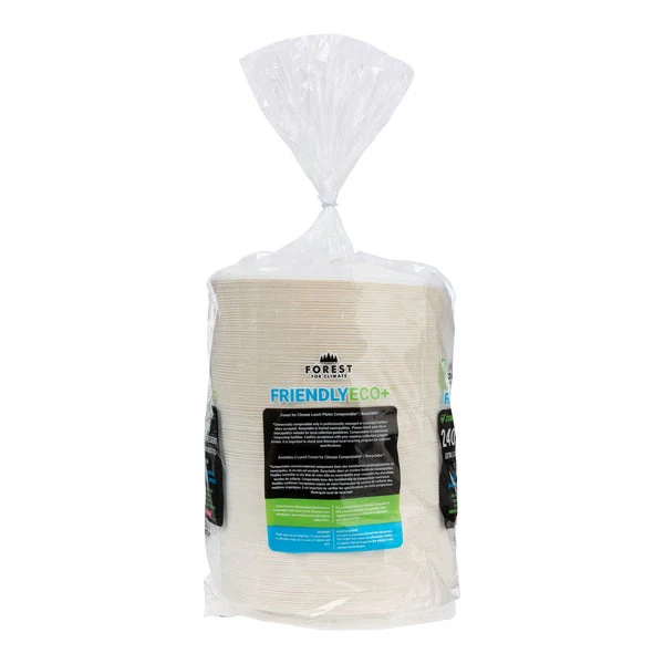 Forest For Climate Dessert Plates - Pack Of 240 - Disposables, Restaurant Packaging and Take-Out Supplies - Canadian Distribution - Ships Free Within Canada on Orders Above CAD $199 - Image 2