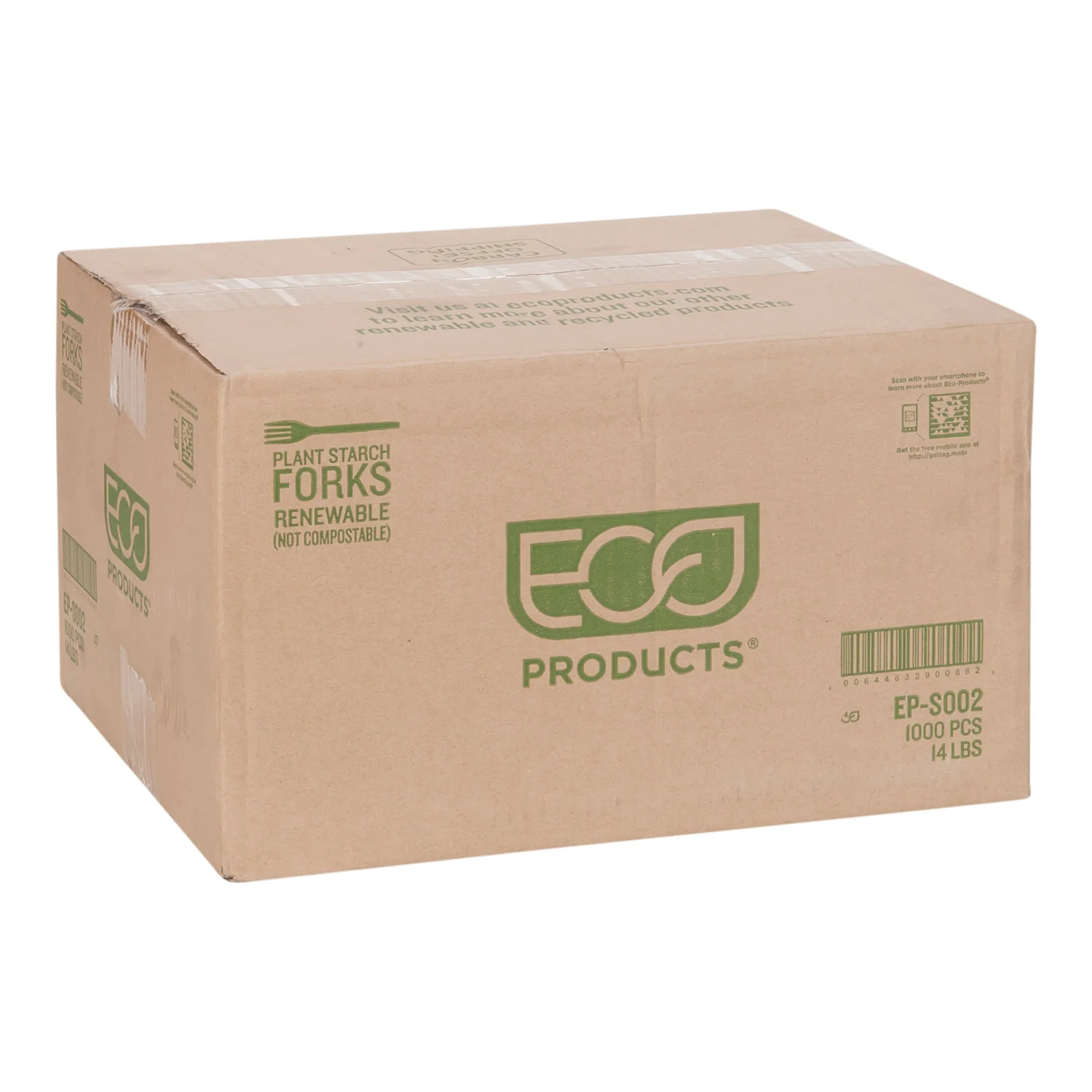 Fork Plastic Cornstarch - 1 x 1000 count - Eco Products - Packaging and Accessories - Restaurant Supplies and Equipment - Canadian Distribution - Image 2