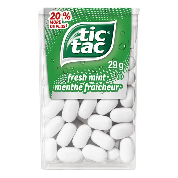 Fresh Mint - 4 Cases x 12 Packs x 29 g - Tic Tac - Canadian Distribution - Ships Free Within Canada on Orders Above CAD $199