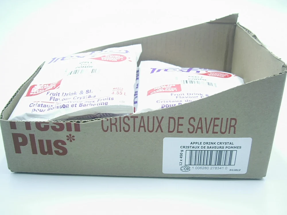 Fresh Plus Apple Drink Crystals - Drink and Slush Mix - Lynch - Case ( 12 x 450 grams) - Ships Free Within Canada on Orders Above CAD $199 - Image 3