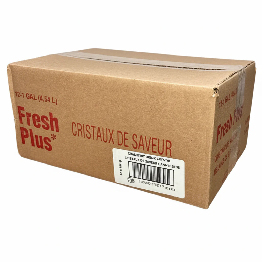 Fresh Plus Cranberry Drink Crystals - Drink and Slush Mix - Lynch - Case ( 12 x 450 grams) - Ships Free Within Canada on Orders Above CAD $199 - Image 2