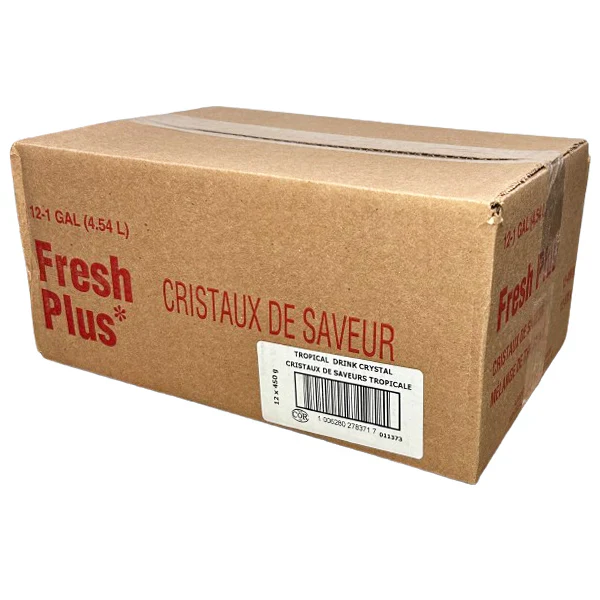 Fresh Plus Tropical Drink Crystals - Drink and Slush Mix - Lynch - Case ( 12 x 450 grams) - Ships Free Within Canada on Orders Above CAD $199 - Image 2