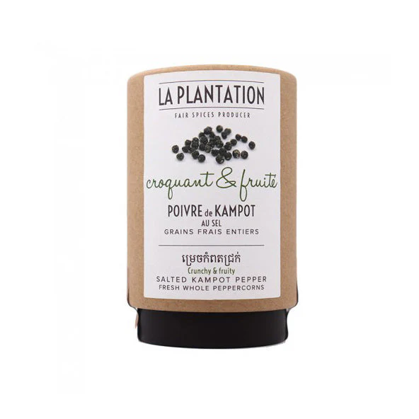 Fresh Salted Kampot Pepper – Organic Whole Peppercorns by La Plantation - Canadian Distribution - Ships Free Within Canada on Orders Above CAD $199