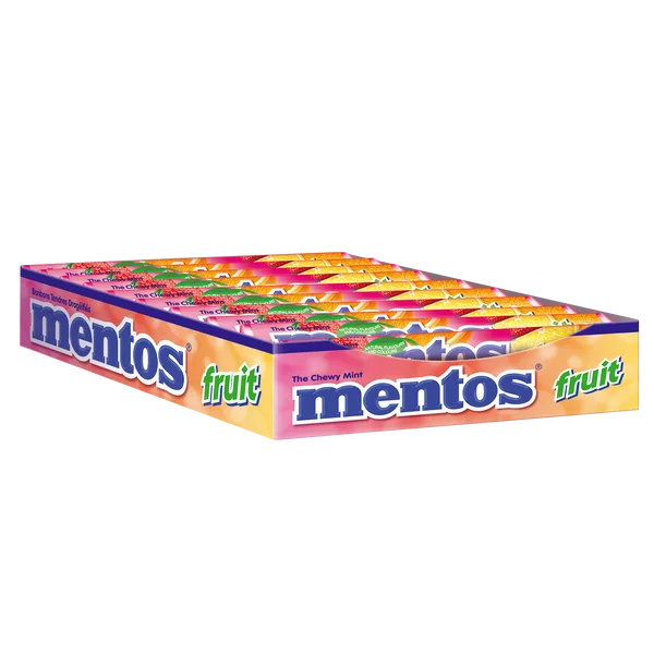 Fruit Mint Rolls - 4 Cases x 20 Rolls x 37.4 g - Mentos - Canadian Distribution - Ships Free Within Canada on Orders Above CAD $199 - Image 2